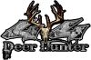 
	Deer Hunter Twisted Series 4x4 Truck Bedside or Fender Emblem Decals in Gray Inferno
