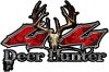 
	Deer Hunter Twisted Series 4x4 Truck Bedside or Fender Emblem Decals in Red Inferno
