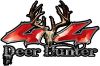 
	Deer Hunter Twisted Series 4x4 Truck Bedside or Fender Emblem Decals in Red
