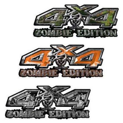 4x4 Zombie Edition Decals for your Truck or Jeep