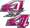 
	4x4 ATV Truck or SUV Bedside or Fender Decals in Pink
