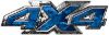 
	4x4 ATV Truck or SUV Bedside or Fender Decals in Blue Camouflage
