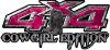 <p>Cowgirl Edition with Boots 4x4 ATV Truck or SUV Vehicle Decal / Sticker Kit in Pink Camouflage</p>