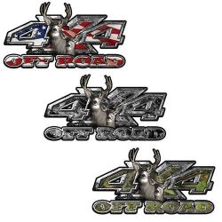 4x4 Offroad Decals Hunting Edition with Big Buck and Doe