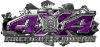 
	4x4 Firefighter Edition Ripped Torn Metal Tear Truck Quad or SUV Sticker Set / Decal Kit in Purple Camouflage
