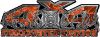 
	4x4 Firefighter Edition Truck Quad or SUV Decal Kit with Flames and Fire Rescue Maltese Cross in Orange Camouflage
