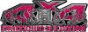 
	4x4 Firefighter Edition Truck Quad or SUV Decal Kit with Flames and Fire Rescue Maltese Cross in Pink Diamond Plate
