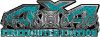 
	4x4 Firefighter Edition Truck Quad or SUV Decal Kit with Flames and Fire Rescue Maltese Cross in Teal Diamond Plate
