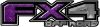 
	2015 Ford 4x4 Truck FX4 Off Road Style Decal Kit in Purple Diamond Plate
