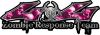 <p>Twisted Series 4x4 Truck Zombie Response Team Decals / Stickers with Pink Skulls</p>