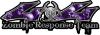 
	Twisted Series 4x4 Truck Zombie Response Team Decals / Stickers with Purple Skulls
