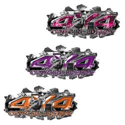 Ripped Metal 4x4 Cowgirl Edition Decals