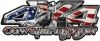 
	4x4 Cowgirl Edition Pickup Farm Truck Quad or SUV Sticker Set / Decal Kit in American Flag
