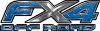 
	Ford F-150 4x4 Truck FX4 Off Road Style Decal Kit in Blue Diamond Plate
