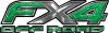 
	Ford F-150 4x4 Truck FX4 Off Road Style Decal Kit in Green Diamond Plate

