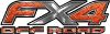 
	Ford F-150 4x4 Truck FX4 Off Road Style Decal Kit in Orange Diamond Plate
