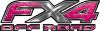 
	Ford F-150 4x4 Truck FX4 Off Road Style Decal Kit in Pink Diamond Plate
