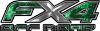 
	Ford F-150 4x4 Truck FX4 Off Road Style Decal Kit in Green Inferno Flames
