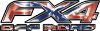 
	Ford F-150 4x4 Truck FX4 Off Road Style Decal Kit with Rebel Confederate Battle Flag
