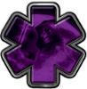 
	Grim Reaper Fire Rescue EMS Decal with Star of Life in Purple
