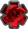 
	Grim Reaper Fire Rescue EMS Decal with Star of Life in Red
