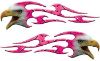 
	Screaming Eagle Head Tribal Flame Graphic Kit in Pink Diamond Plate
