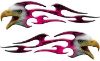 
	Screaming Eagle Head Tribal Flame Graphic Kit with Pink Inferno Flames
