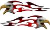 
	Screaming Eagle Head Tribal Flame Graphic Kit with Red Inferno Flames
