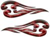 
	Custom Motorcycle Tank Flames or Vehicle Flame Decal Kit in Lightning Red
