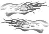 
	Extreme Flame Decals in Silver
