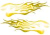 
	Extreme Flame Decals in Yellow
