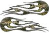 
	Hot Rod Classic Car Style Flame Graphics with Silver Outline in Camouflage
