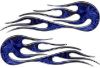 
	Hot Rod Classic Car Style Flame Graphics with Silver Outline in Blue Inferno
