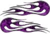 
	Hot Rod Classic Car Style Flame Graphics with Silver Outline in Purple Inferno
