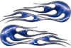 
	Hot Rod Classic Car Style Flame Graphics with Silver Outline with Blue Lightning Strikes
