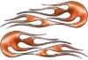 
	Hot Rod Classic Car Style Flame Graphics with Silver Outline with Orange Lightning Strikes
