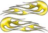 
	Hot Rod Classic Car Style Flame Graphics with Silver Outline with Yellow Lightning Strikes
