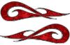 
	New School Tribal Car Truck ATV or Motorcycle Flame Stickers / Decal Kit in Red Camouflage
