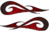
	New School Tribal Car Truck ATV or Motorcycle Flame Stickers / Decal Kit in Red Inferno
