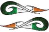 
	New School Tribal Car Truck ATV or Motorcycle Flame Stickers / Decal Kit with Irish Flag
