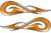 
	New School Tribal Car Truck ATV or Motorcycle Flame Stickers / Decal Kit in Orange
