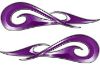 
	New School Tribal Car Truck ATV or Motorcycle Flame Stickers / Decal Kit in Purple
