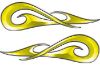
	New School Tribal Car Truck ATV or Motorcycle Flame Stickers / Decal Kit in Yellow
