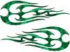 
	New School Tribal Flame Sticker / Decal Kit in Green Camouflage
