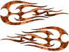 
	New School Tribal Flame Sticker / Decal Kit in Orange Camouflage
