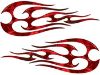 
	New School Tribal Flame Sticker / Decal Kit in Red Camouflage
