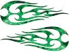 
	New School Tribal Flame Sticker / Decal Kit in Green Inferno
