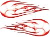 
	New School Tribal Flame Sticker / Decal Kit in Red
