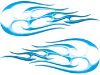 
	New School Tribal Flame Sticker / Decal Kit in Teal
