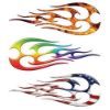 Tribal Flame Decals for Motorcycle Tank